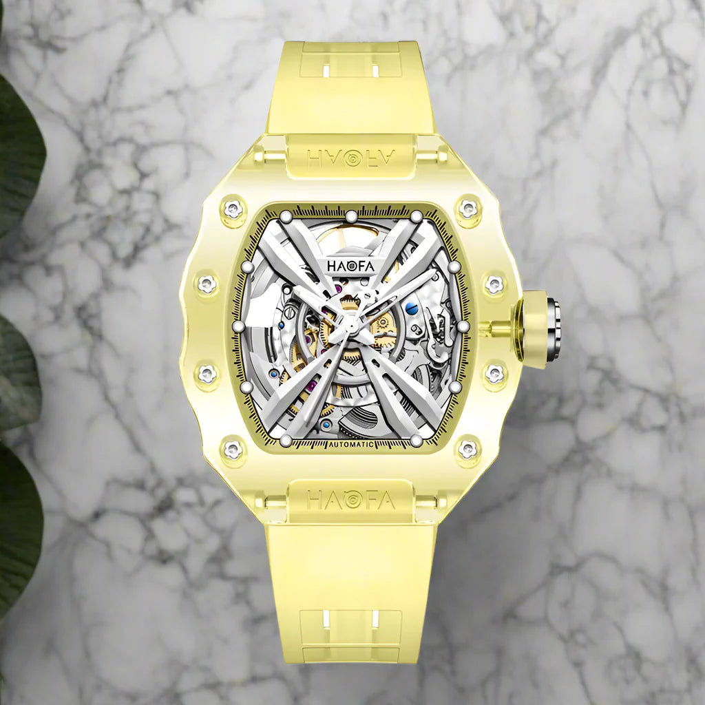 Haofa luminous crystal watch automatic mechanical timepiece