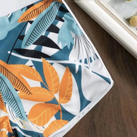 Bikini set short swimsuit women high waist swimwear printed beachwear