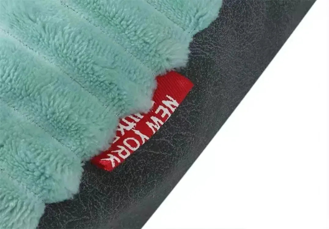 Cord Hundekörbchen XXL 115x80cm Waschbar - Luxus Dog Bed für Große Hunde mit Abnehmbarem Bezug