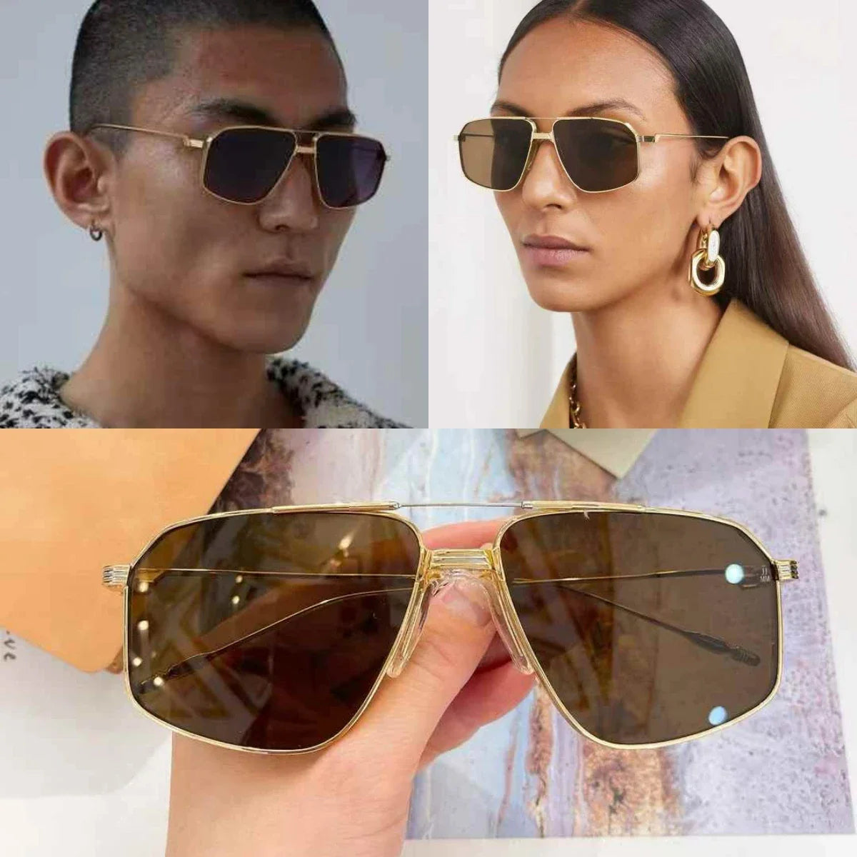 Jacques Marie Mage Jagger ultralight titanium square style sunglasses