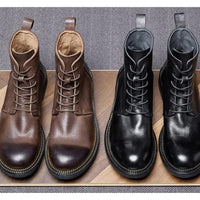 Handmade high quality soft leather boots in British style