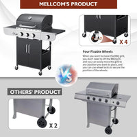 MELLCOM 3 Brenner BBQ Propan Gas Grill