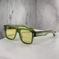 japanese vintage thick acetate sunglasses – unisex square fashion eyewear by estoque | high quality designer style