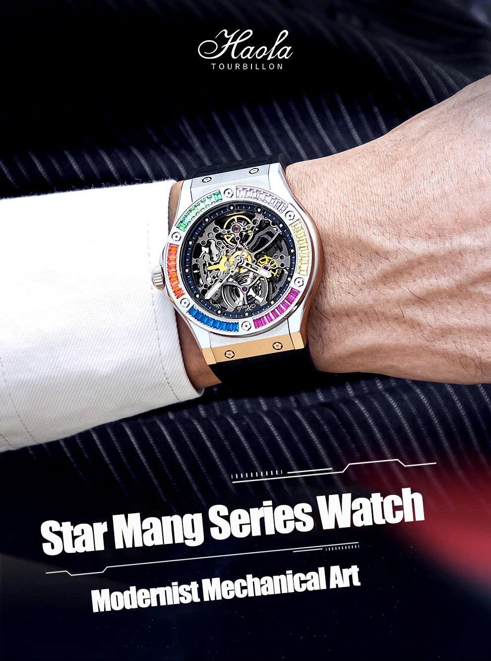 Haofa skeleton,Luxury automatic mechanical watch