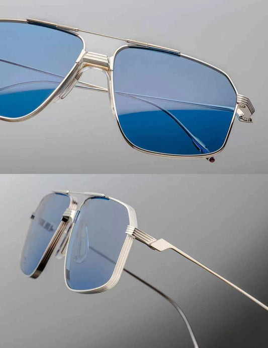 Jacques Marie Mage Jagger ultralight titanium square style sunglasses