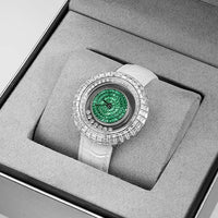 Women fashion crystal quartz wristwatch elegant bracelet ladies gift