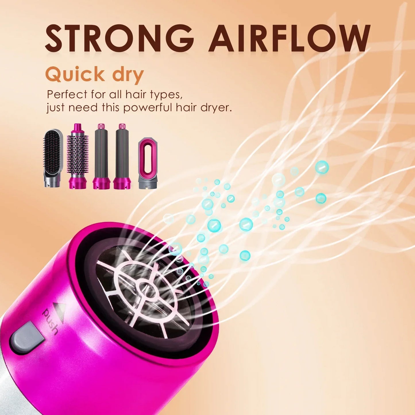 5 in 1 Hair set professional curling iron hair straightener styling