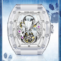 Bonest Gatti luxury automatic watch polar bear skeleton dial