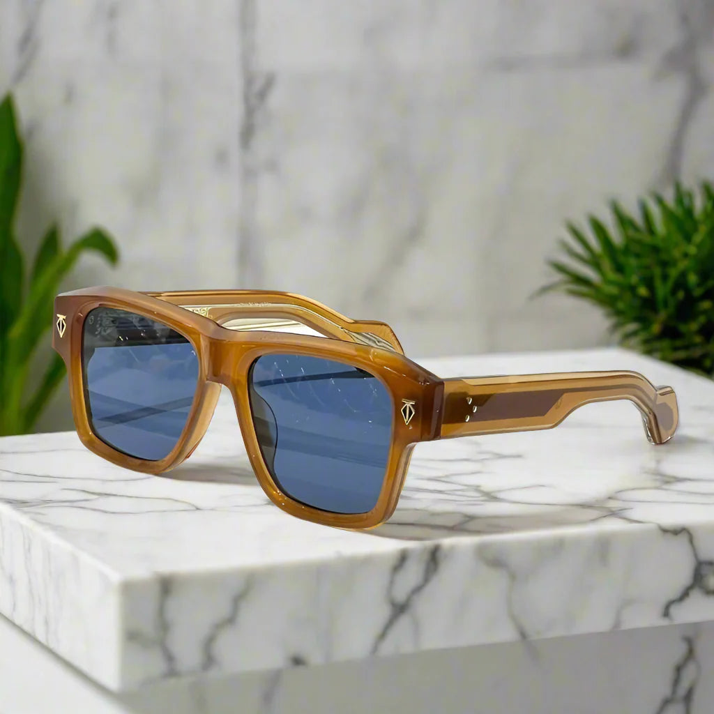 japanese vintage thick acetate sunglasses – unisex square fashion eyewear by estoque | high quality designer style