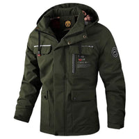 New stylish hooded windbreaker fleece lined jacket
