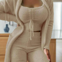 Girls winter pajama set – Cozy sleepwear with square ankle-length