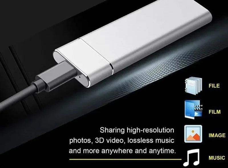 64 TB high speed mini portable external ssd for laptops phones