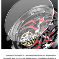 IDEAL KNIGHT automatic tourbillon skeleton flywheel luxury mechanical watch