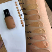 Face liquid foundation makeup waterproof base whitening cover dark circle