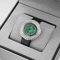 Women fashion crystal quartz wristwatch elegant bracelet ladies gift