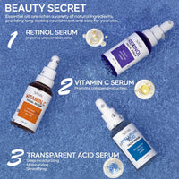 séfralls 3-step serum set hyaluronic acid vitamin c vitamin a for radiance