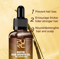 PURC,Biotin fast hair growth oil shampoo conditioner set anti hair loss