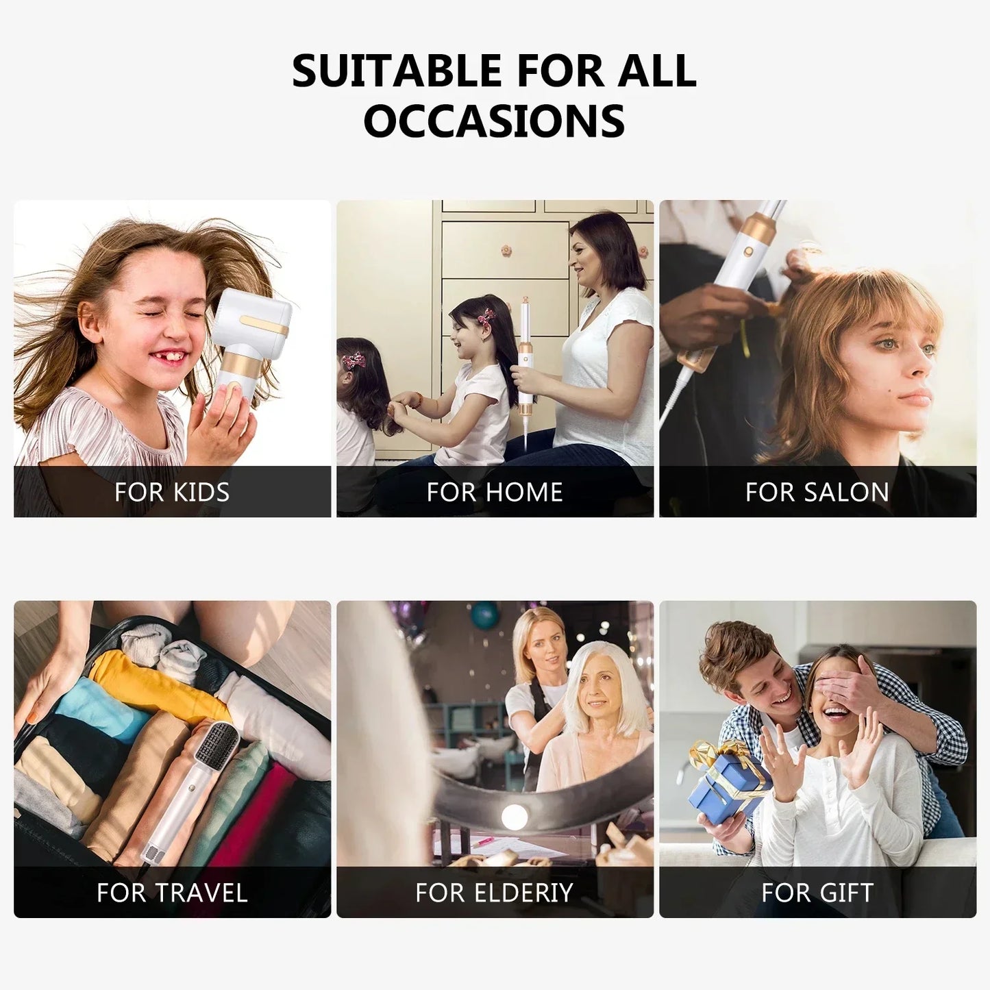 7-in-1 Multifunktions-Haarstyling-Set – Salon-Qualität für Zuhause