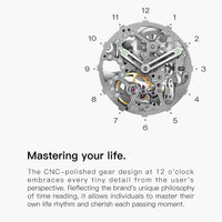 CIGA Design crystal love series elegant skeleton automatic watch for ladies