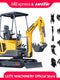 1,5 Tonnen 1,7 Tonnen Hydraulischer Minibagger 1600KG Kleiner Bagger EPA/EURO 5 Raupenbagger