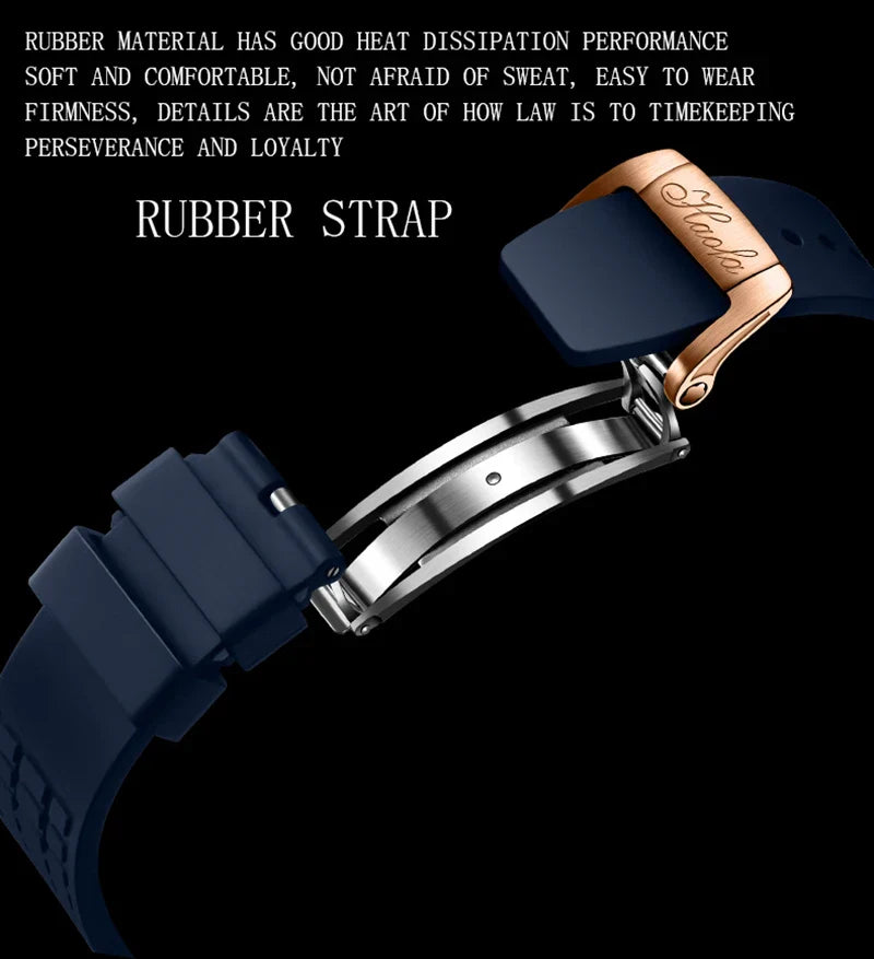 Haofa luxury men watch carrousel sapphire starry dial mechanical wristwatch