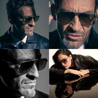 T Henri berlinette ultralight titanium square pilot sunglasses