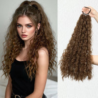 Synthetic long curly ponytail with elastic hair rope – daily & party hair extension