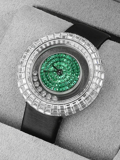 Women fashion crystal quartz wristwatch elegant bracelet ladies gift