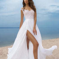 Boho style girl dress white cotton lace sleeveless long summer