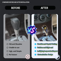 Universal Crystal lighting gear shift knob lever stick handball for cars lover