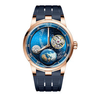 Haofa luxury men watch carrousel sapphire starry dial mechanical wristwatch