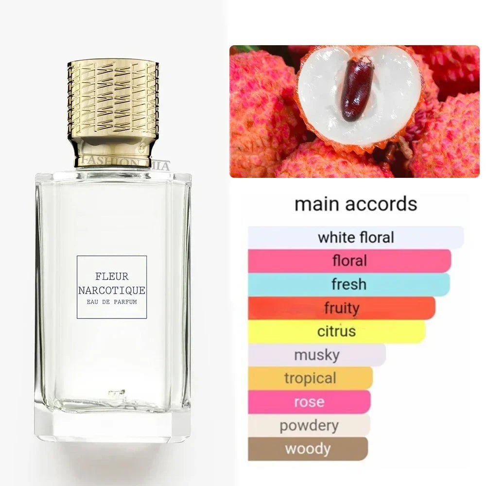 Luxury long lasting floral perfume fleur narcotique blue talisman