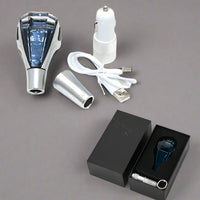 Universal Crystal lighting gear shift knob lever stick handball for cars lover