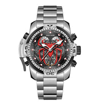 REEF TIGER Sport Automatikuhr – Skelett-Design mit Spider-Zifferblatt