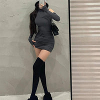 Girls sleeveless pleated mini dress korean style