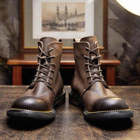 Handmade high quality soft leather boots in British style