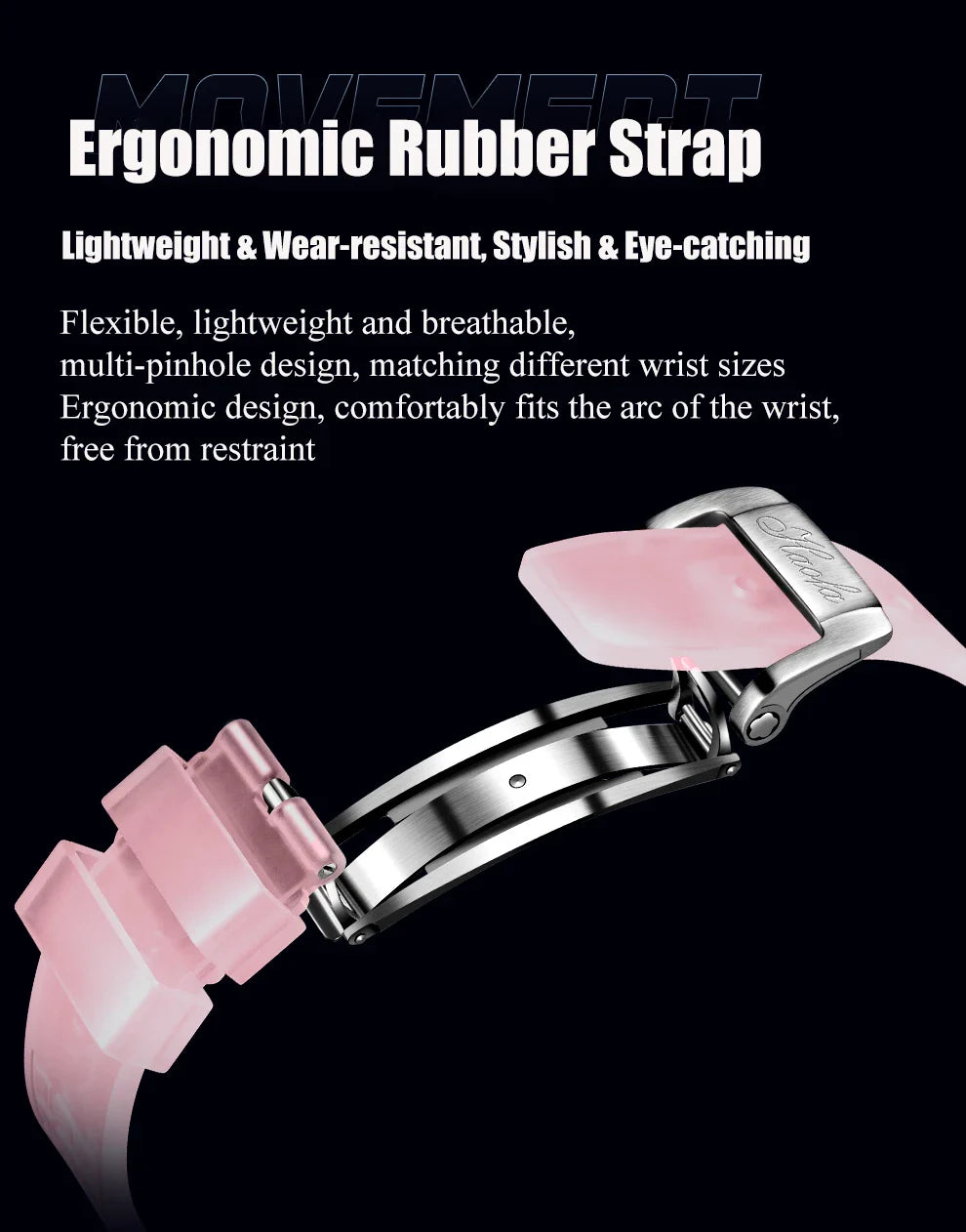 Haofa luminous crystal watch automatic mechanical timepiece