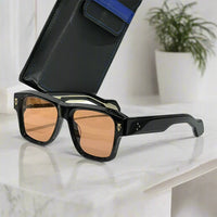 japanese vintage thick acetate sunglasses – unisex square fashion eyewear by estoque | high quality designer style