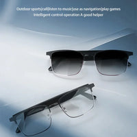 Smart AI Brille mit Echtzeit-Übersetzung in 144 Sprachen - Kabellose Bluetooth-Übersetzungsbrille