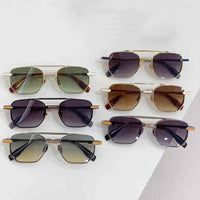 Classic Henri sunglasses inspire retro academic style weightless alloy