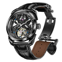 IDEAL KNIGHT automatic tourbillon skeleton flywheel luxury mechanical watch