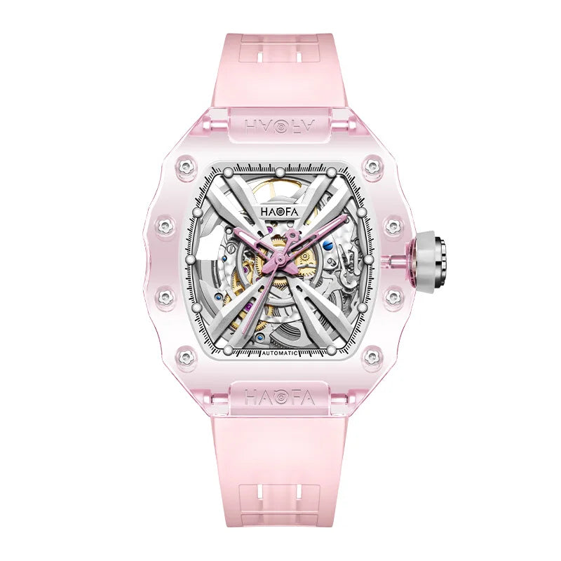Haofa luminous crystal watch automatic mechanical timepiece