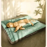 Cord Hundekörbchen XXL 115x80cm Waschbar - Luxus Dog Bed für Große Hunde mit Abnehmbarem Bezug