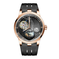 Haofa luxury men watch carrousel sapphire starry dial mechanical wristwatch