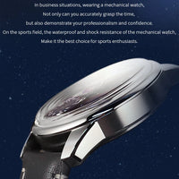 Earth automatic watch unique earth design stainless steel waterproof luminous dial