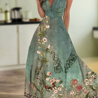 New latest Fashion v neck sleeveless  beach party office holiday dress