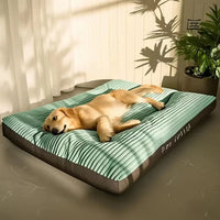 Cord Hundekörbchen XXL 115x80cm Waschbar - Luxus Dog Bed für Große Hunde mit Abnehmbarem Bezug