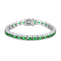Handmade emerald diamond bangle bracelet jewelry gift for girls