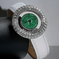 Women fashion crystal quartz wristwatch elegant bracelet ladies gift