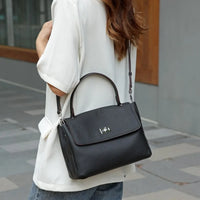 Designer ladies leather bag retro shoulder & crossbody office purse